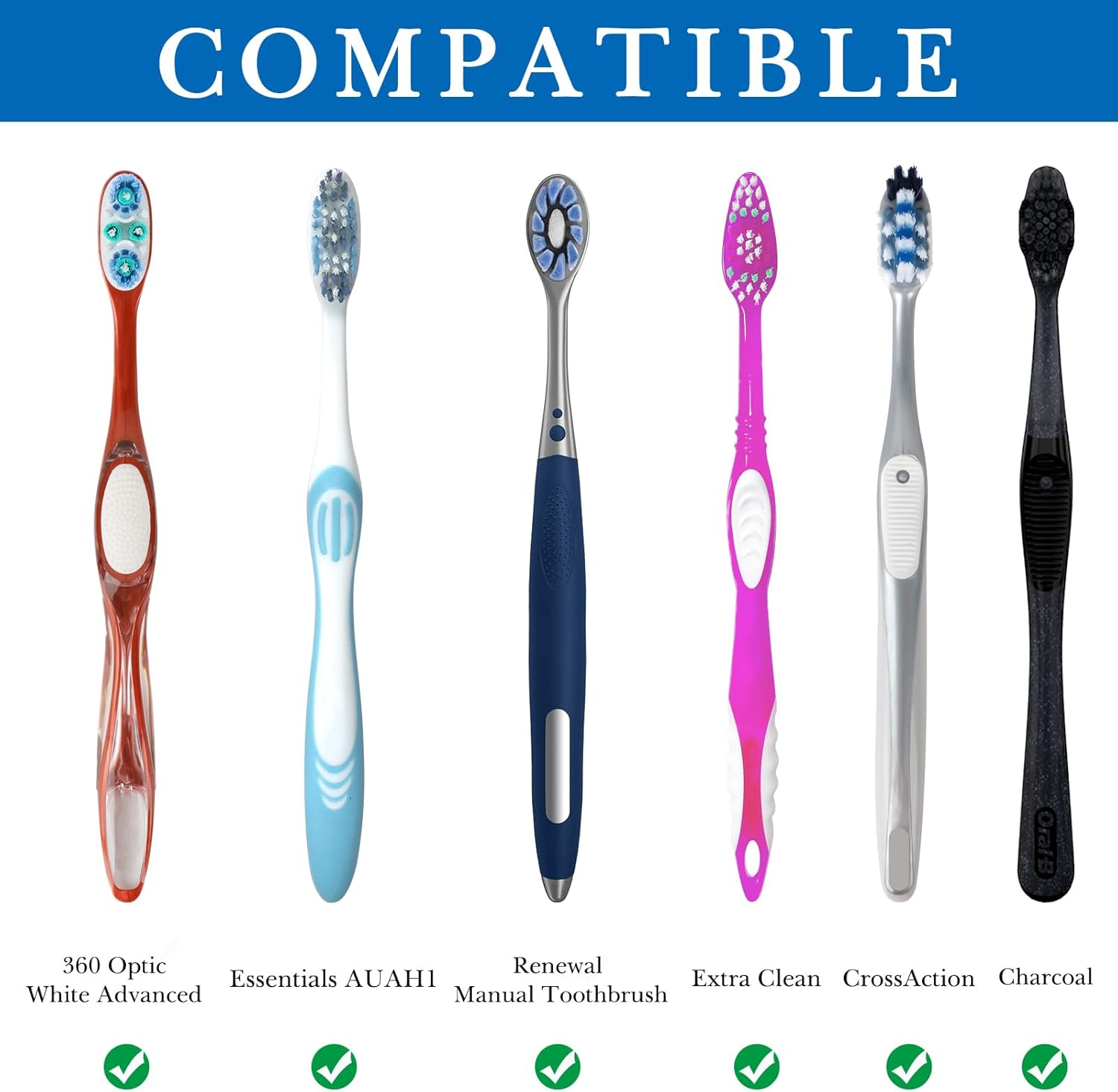 Linkidea Acrylic Toothbrush Holder with Drainage Hole, Bathroom Drawer Organizer with Drying Diatomite Stone, Compatible with Extra Clean, Oral-B Crossaction Toothbrush image number 5