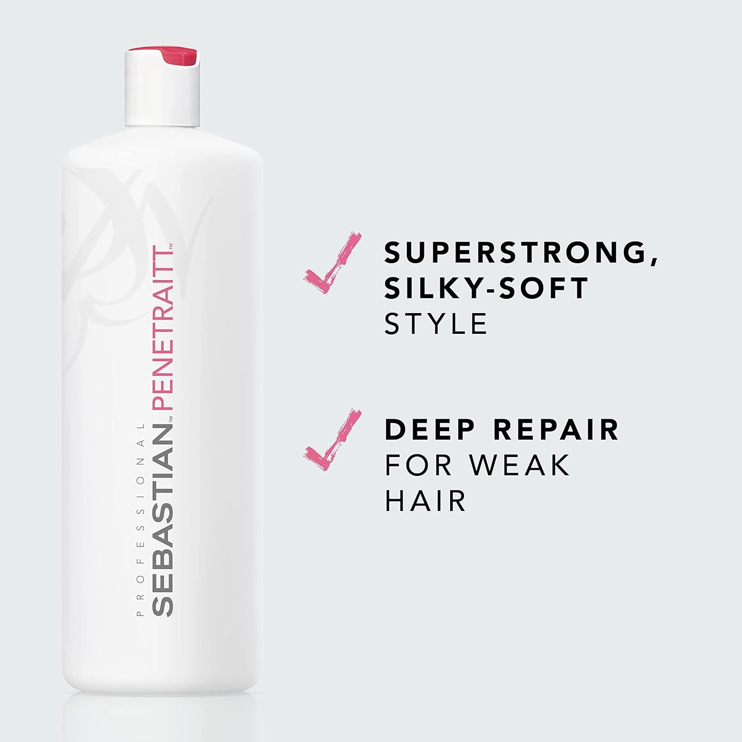 Sebastian Professional Penetraitt Conditioner | Strengthening & Repair with Deep Moisturizing | for Damaged & Colored Hair | 33.8 Fl Oz image number 6