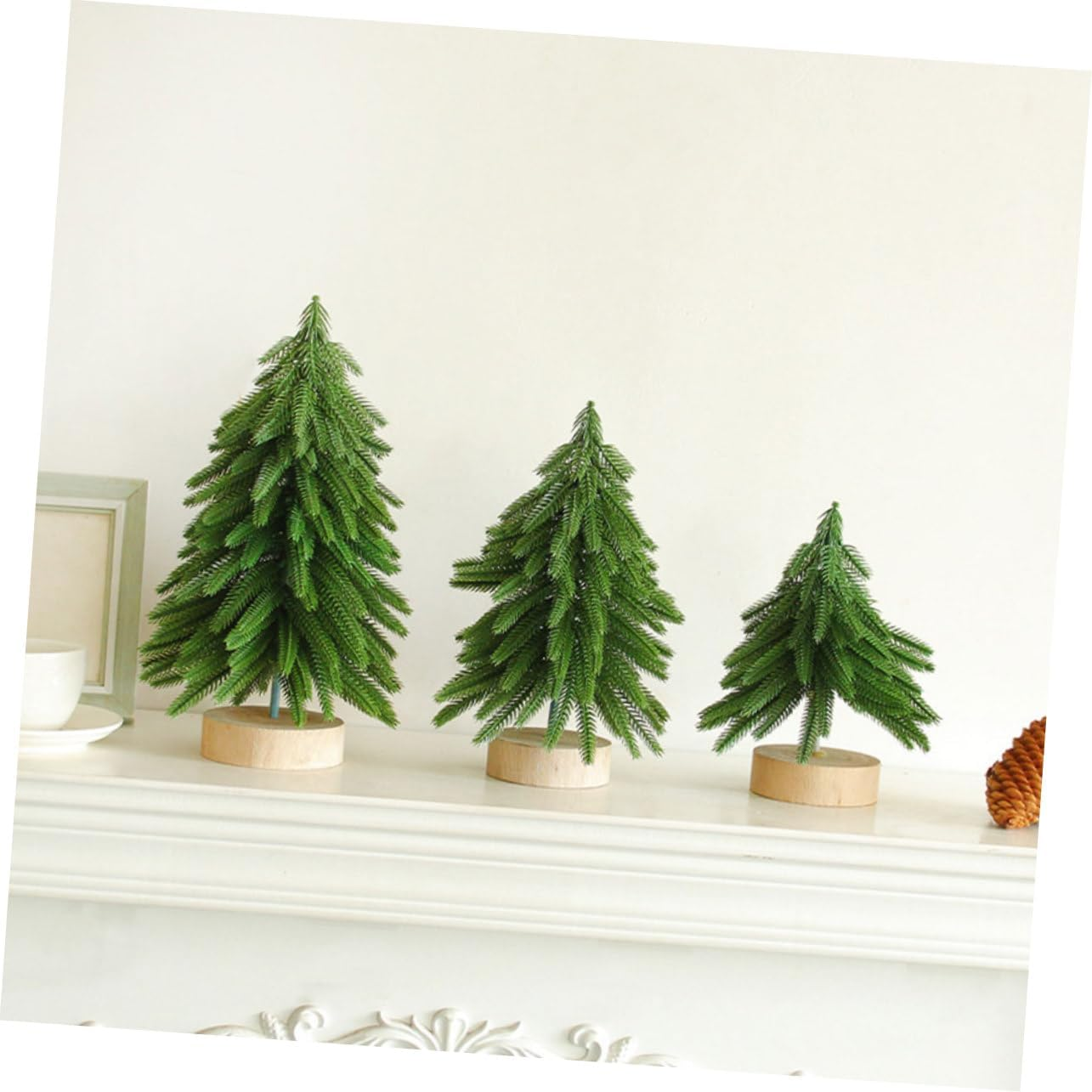 Mini Christmas Tree Decor Base Tabletop Artificial Xmas Tree for Home Office Christmas Scene Decor image number 4