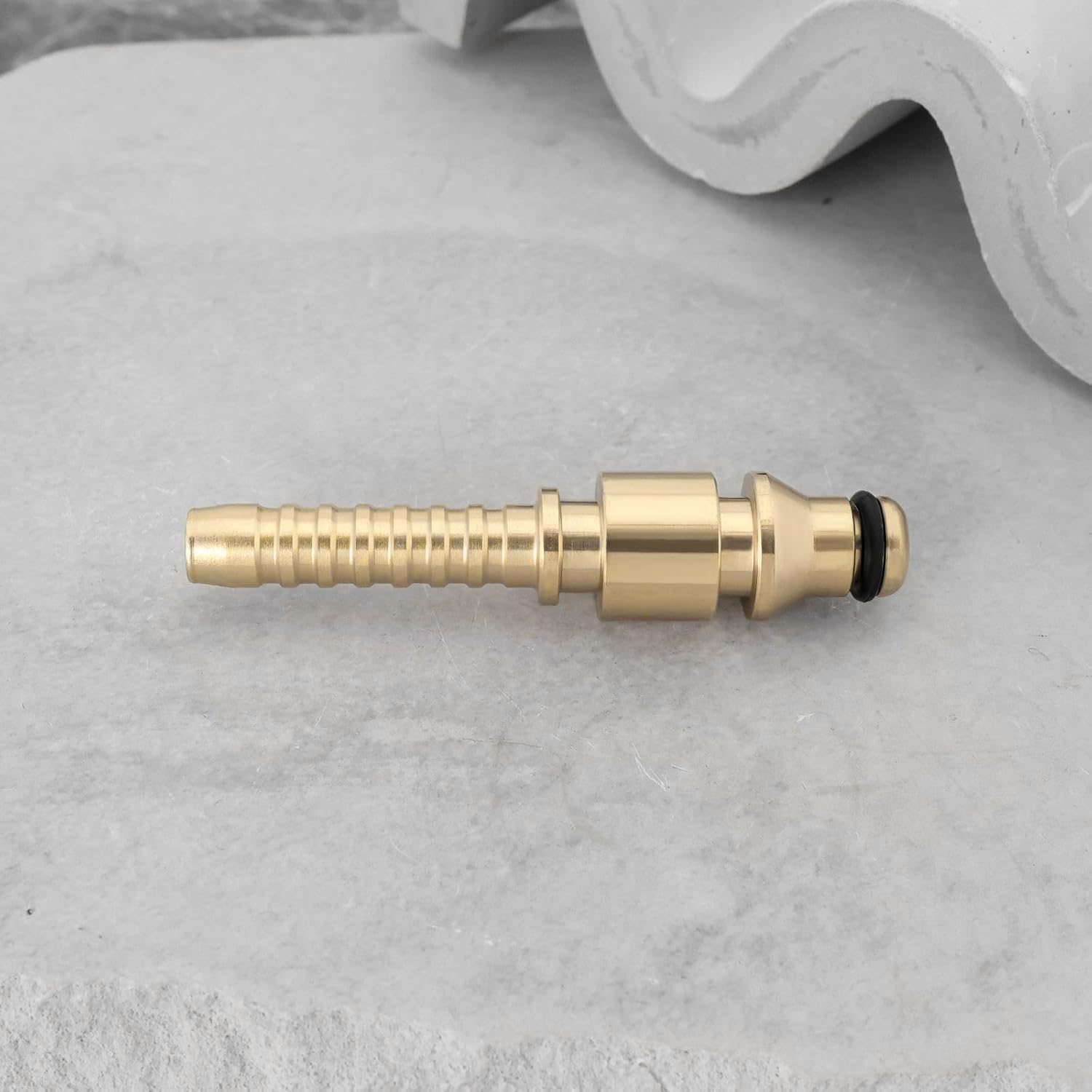 Be in Your Mind 1Pc 1/4 Inch Brass Pressure Washer Hose Fitting 6.5Mm Quick Fit Male Pressure Washer Adapter with Crimping Ferrule Compatible with Stihl Pressure Washer image number 5