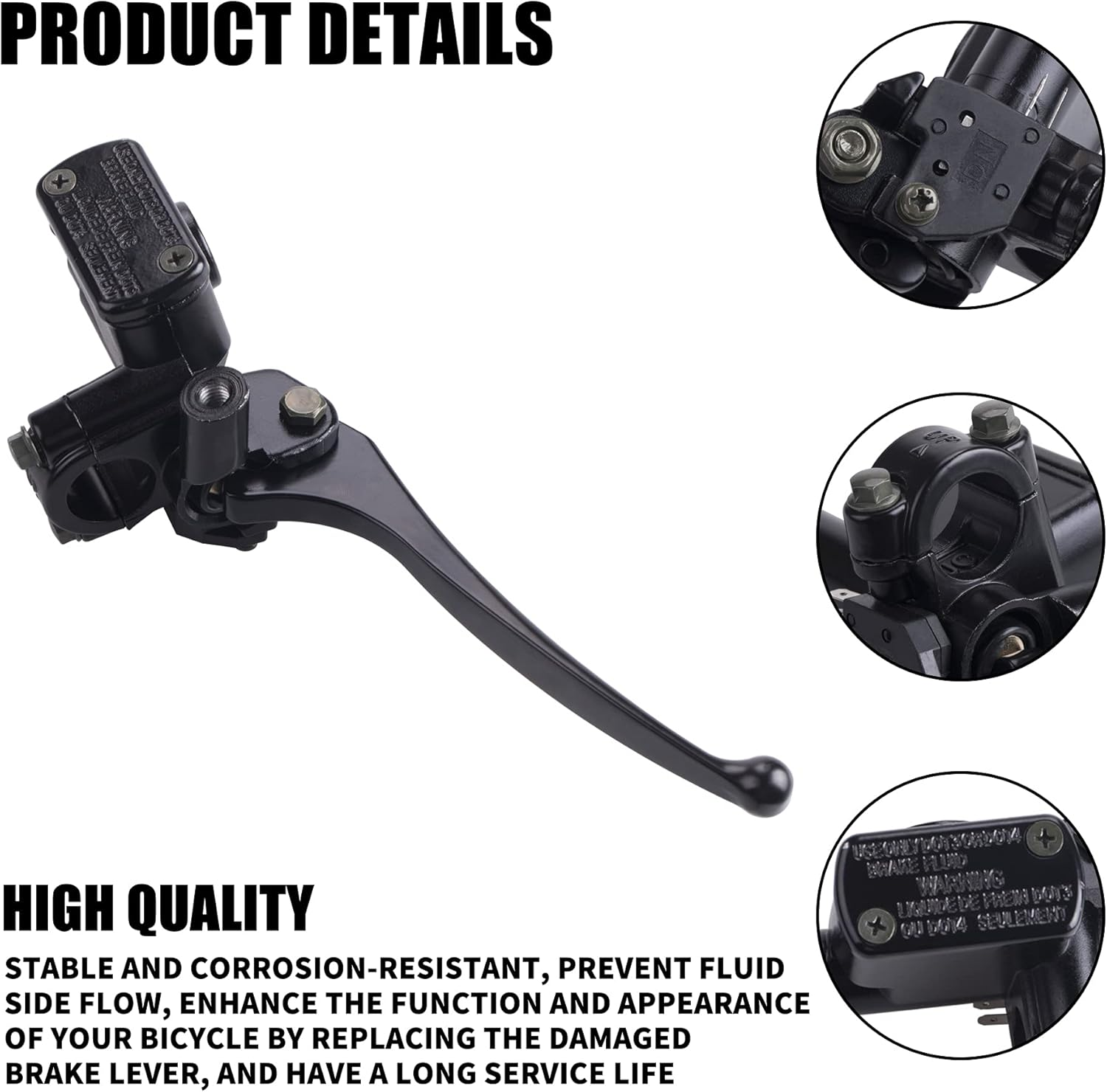 CNCMOTOK Front Brake Master Cylinder Lever Pump (Right Side) with 8Mm Mirror Hole for GY6 50Cc 125Cc 150Cc 250Cc Scooter Moped ATV Dirt Pit Bike&hellip; image number 2