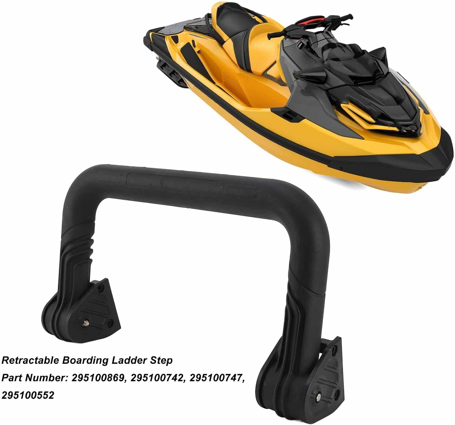 Boarding Ladder Step, 295100869 Retractable Spring Loaded Boarding Ladder for Sea Doo for GTR for GTS for RXP X for RXT X for WAKE PRO, Boat Boarding Ladder, Easy Installation image number 6