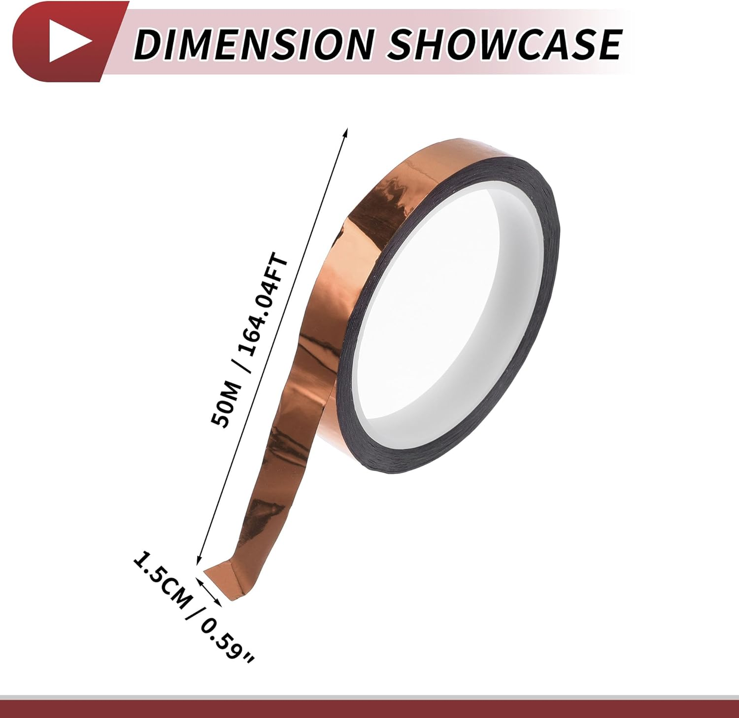 X AUTOHAUX Pinstripe Tape 164.04Ft X 0.59" Car Stripes Pinstripe Decals for Car, Motorcycle and Boat, Racing Stripes DIY Stickers Mirror Champagne 1 Pc image number 4