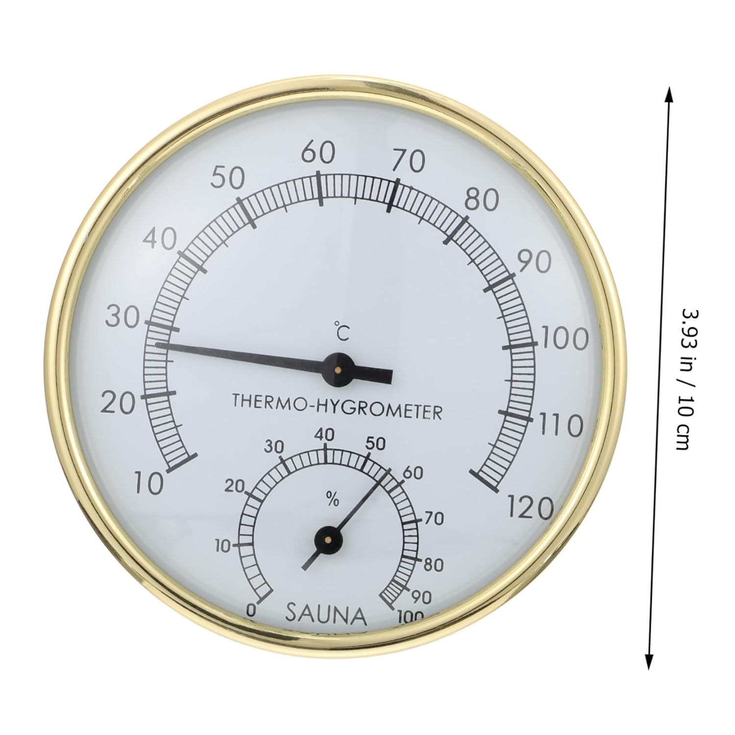 Gatuida Multipurpose Thermometer Hygrometer for Sauna Practical Display Hygrothermograph for Sauna Temperature Monitoring image number 2