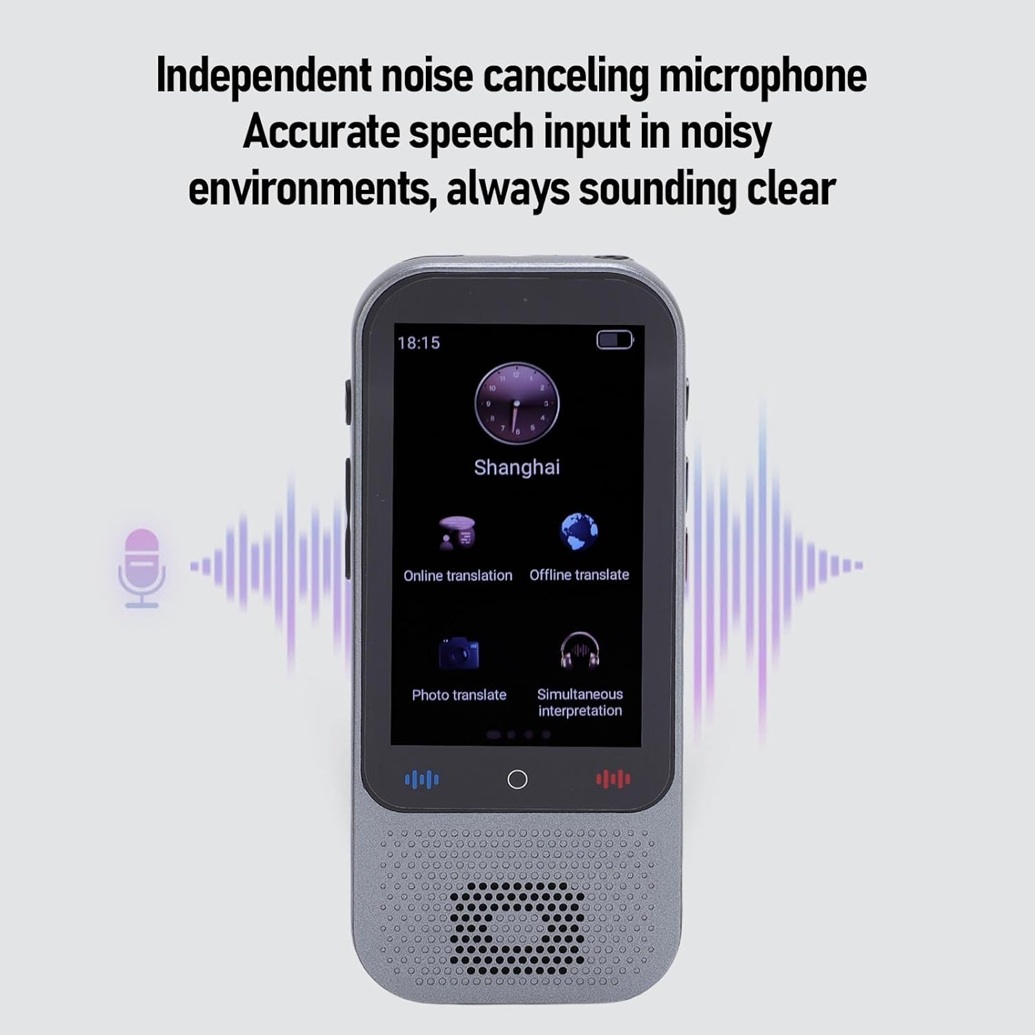 138 Language Translator Device, 1GB +8GB Offline Online Photo Voice Translation, Real Time Two Way Voice Translation Device with 3.0In Touch Screen, for Travel Business Learning image number 3