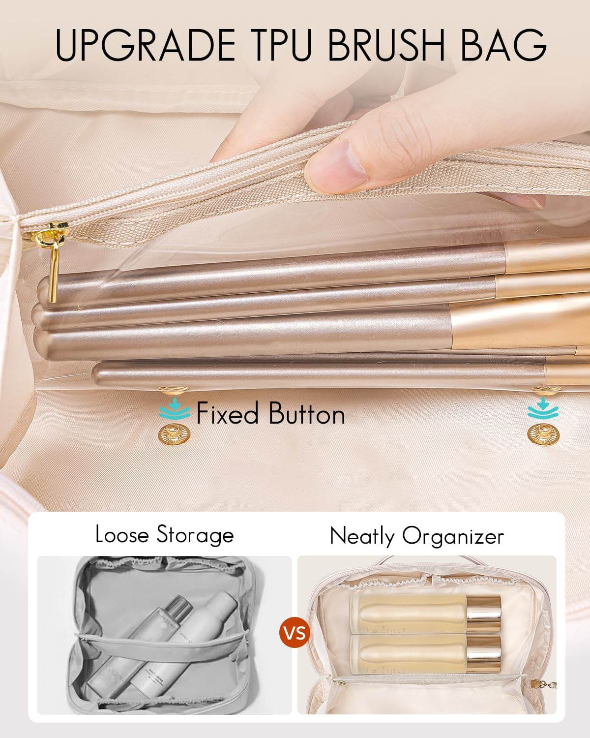 Vlando Makeup Bag for Travel image number 1