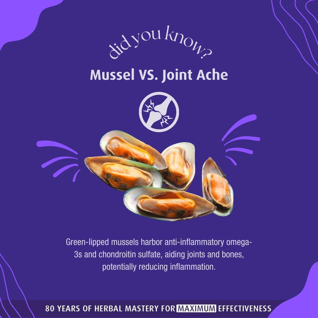 Henry Blooms 500Mggreen Lipped Mussel with Biop 60 Capsules image number 3