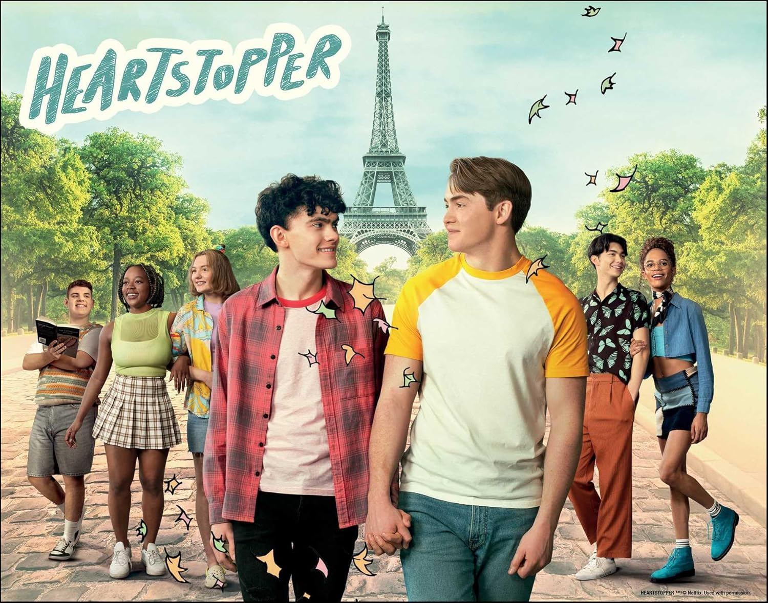 Heartstopper 16-Month 2024-2025 Wall Calendar with Bonus Poster and Love Notes image number 1