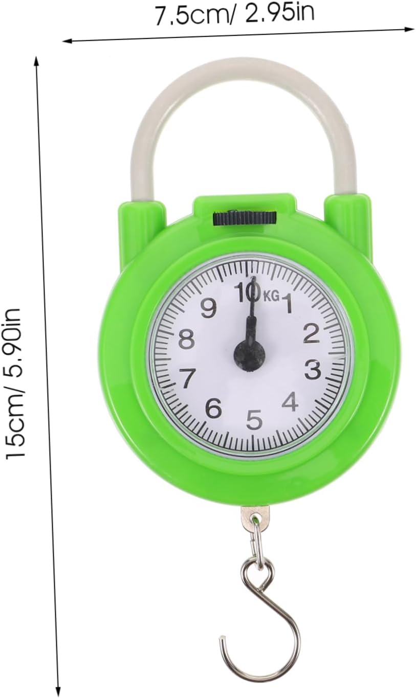 TOPPERFUN Portable Travel Spring Luggage Scale with Hook Small Manual Suitcase Weight Scale for Home and Travel Use in Fluorescent Green image number 4