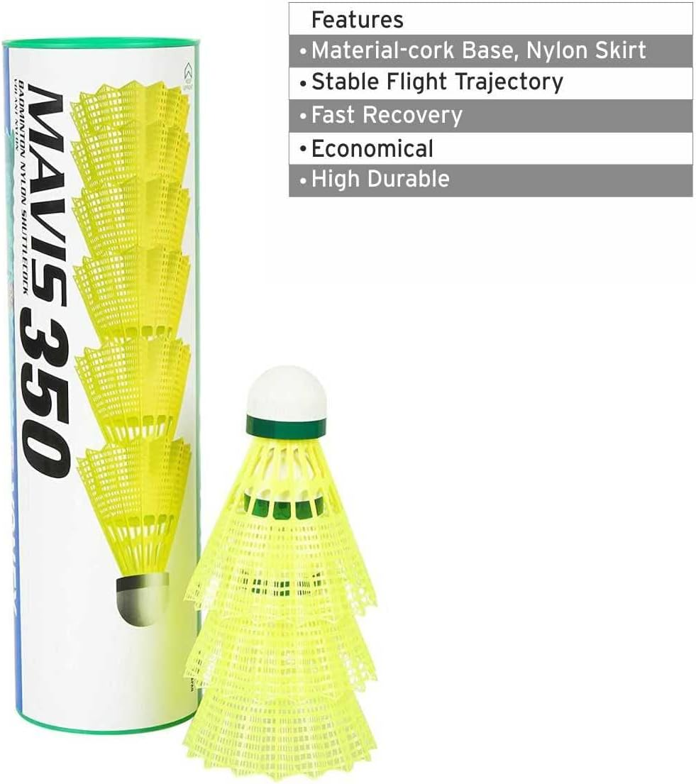YONEX Mavis 10 Nylon Badminton Shuttlecock 6 Pack image number 1