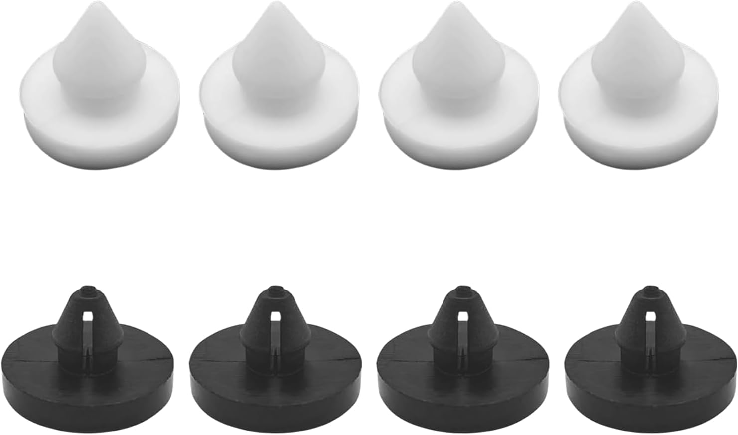 8 PCS Car Brake Pedal Stopper, Brake Switch Limiter Pad Pedal Block Clip, Throttle Clutch Stop Pad, Replacement Plug 46505-SA5-000, Compatible with CRV Accord Fit (White)