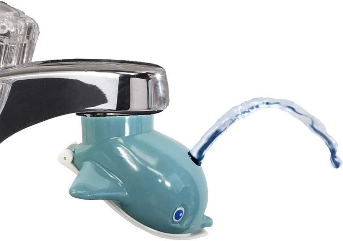 Jokari Dolphin Faucet Fountain - Blue/White