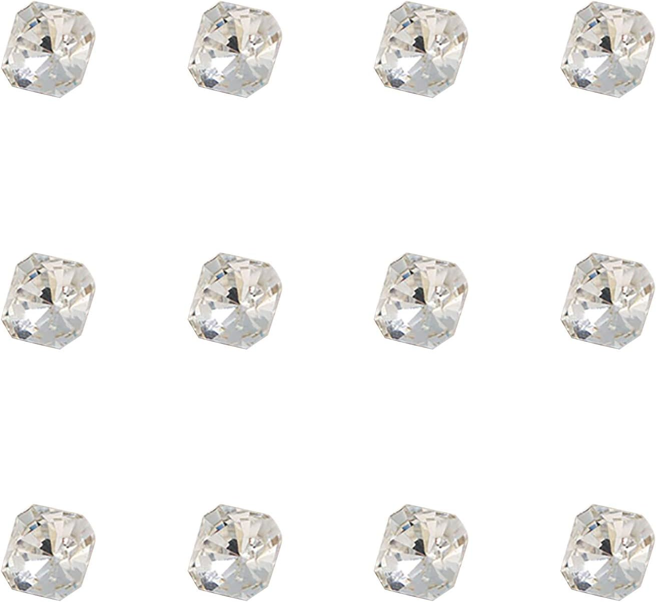 12 Grains Nail Art Rhinestones Nail Art Gems Decorative Nails DIY Super Flash Point Bottom Diamond Transparent image number 4