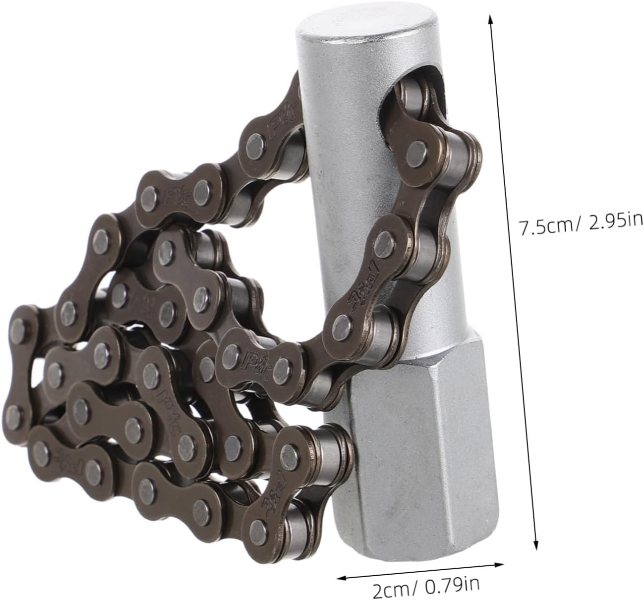 BUGUUYO Chain Oil Wrench Oil Filter Chain Wrench Easy to Use Automotive and Mechanical Equipment image number 6