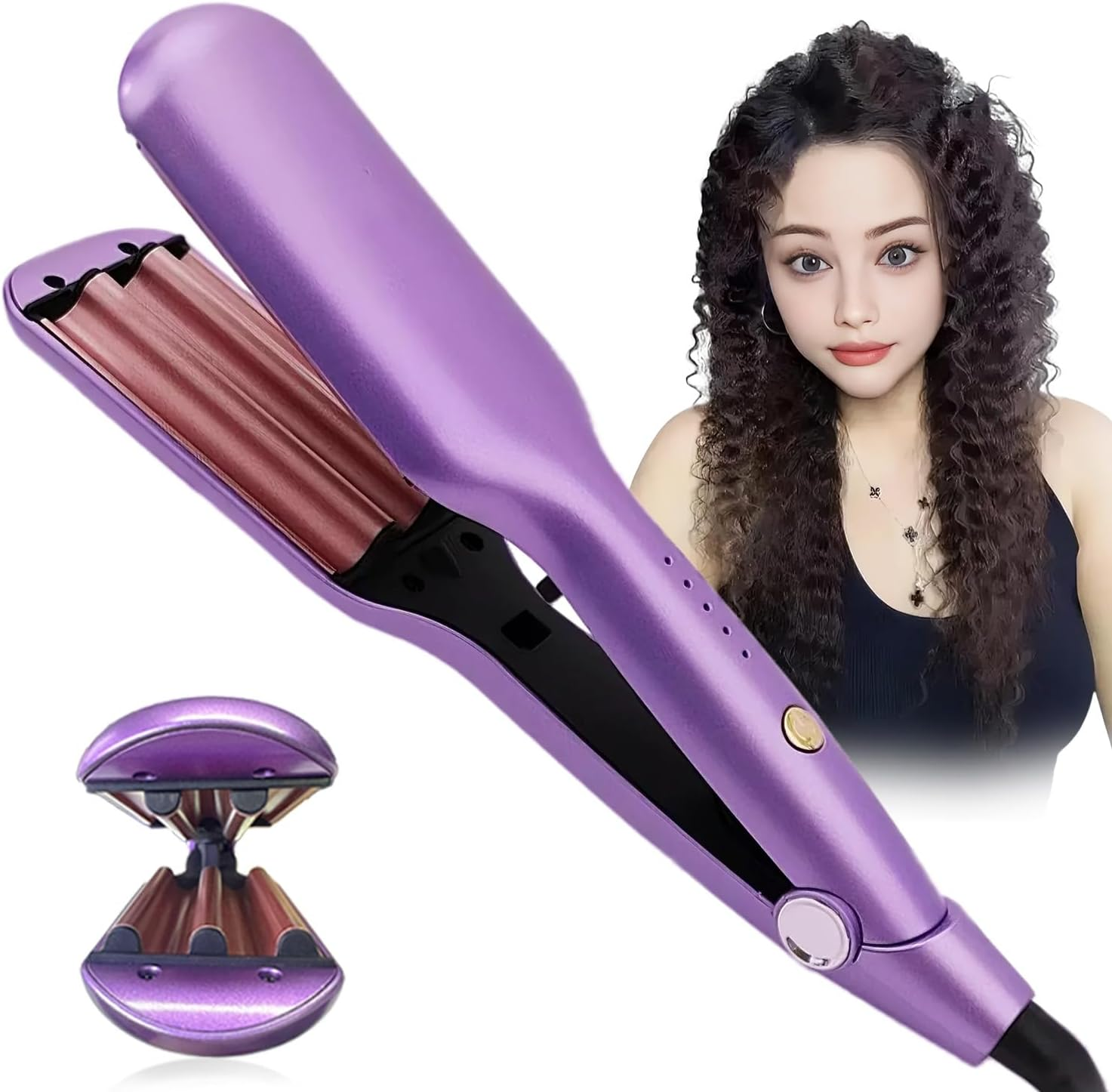 Small Wave Electric Hair Curing Lron 9Mm Egg Roll Curing Wand for Women Deep Waver Woolen Cur Hair Volume Salon Tool image number 2
