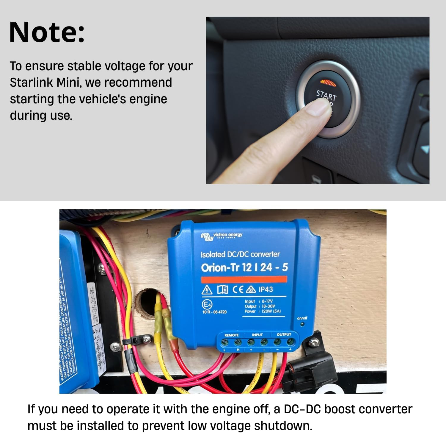 RV DC Cable Panel Mount for Starlink Mini, 5.5 X 2.1Mm 2-Pole DC Power Jack Female，Waterproof Passthrough (Black) image number 4