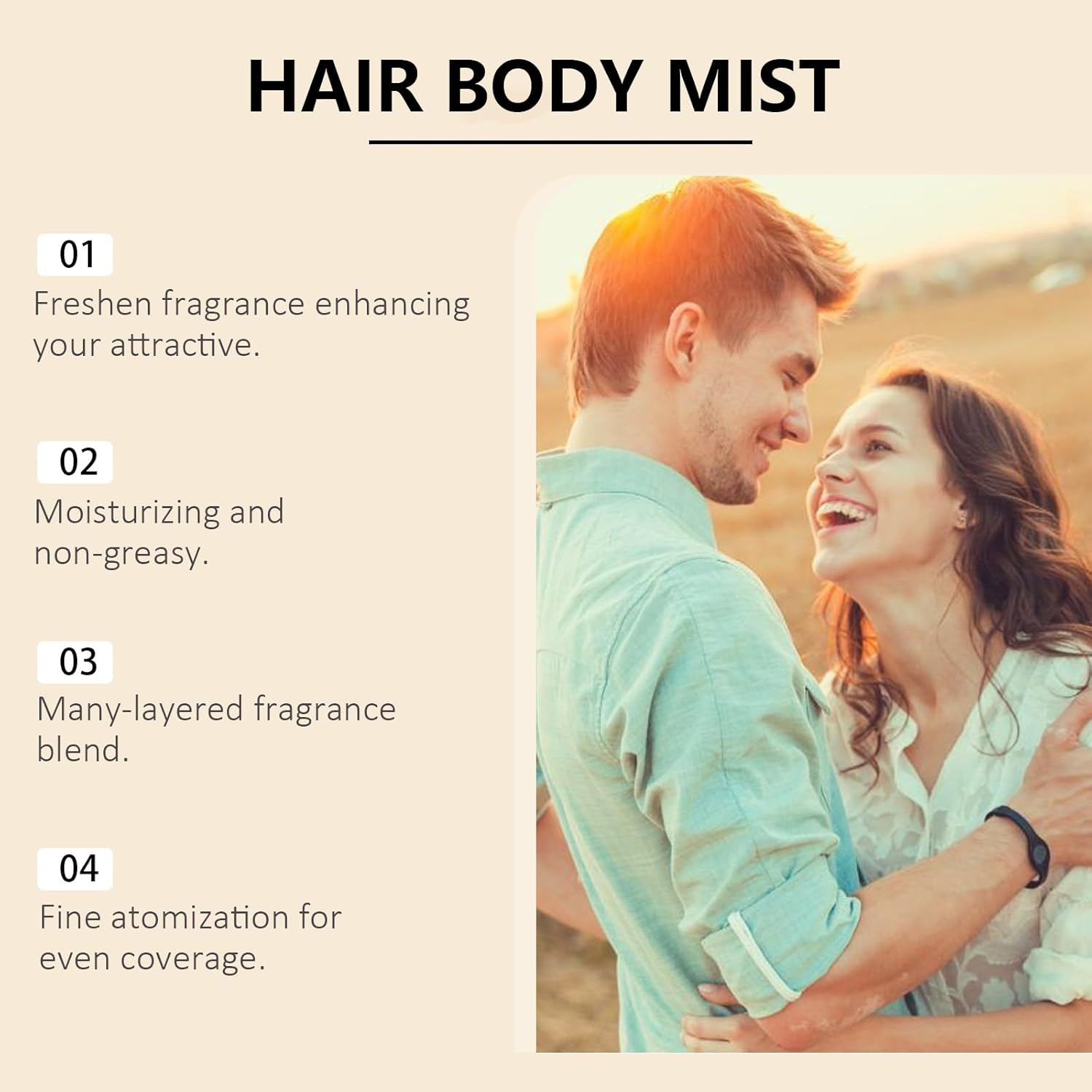 Vanilla Hair and Body Mist, Long-Lasting Perfume Spray for Women & Men, Light Fragrance Mist for Skin and Hair Care, Nourishing, Soothing for Lightweight Hydrating & Refreshing (3Pcs) image number 6