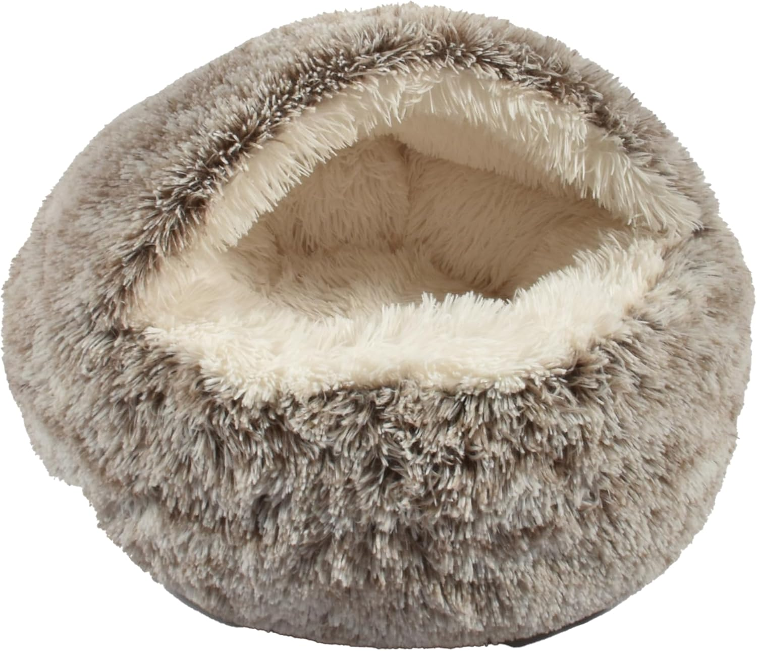 Bobby Poilu Extra Soft Plush Bubble Cat Bed Cushion for Small Dogs and Cats, Machine Washable, Beige, 50 X 35 X 20 Cm image number 3