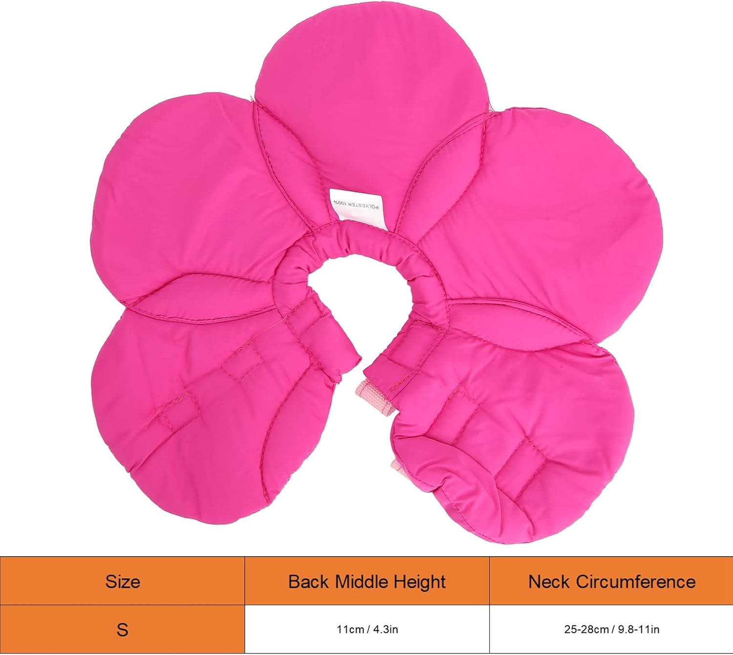 Pet Recovery Collar, Lightweight Sunflower Shape Cute Dog Elizabeth Collar, Adjustable Soft Cat Cone Collar Pet Sponge Neck Collars for Dogs and Cats (YLSB08 Purple) image number 5