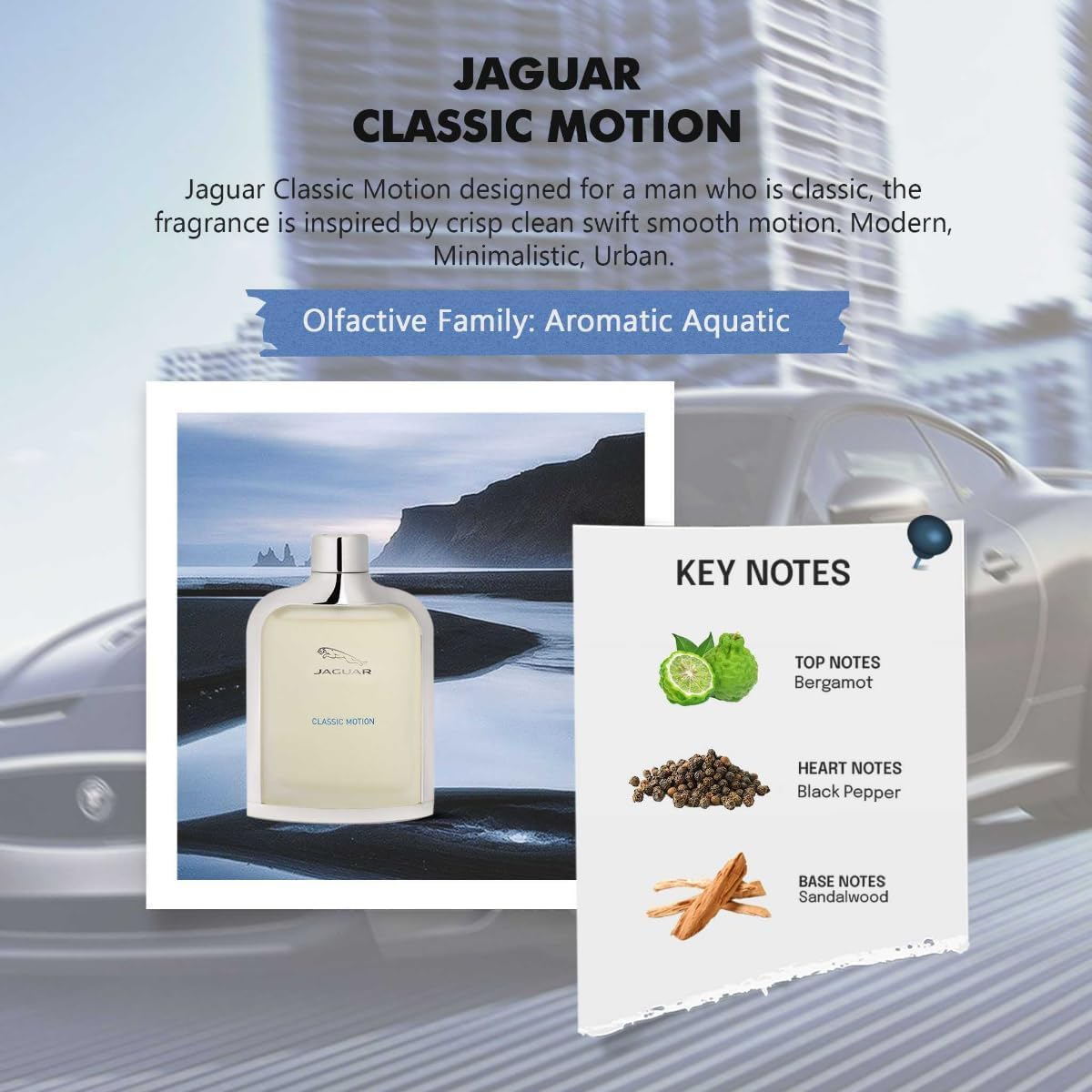 Jaguar Classic Motion Eau De Toilette Spray, 100Ml image number 3