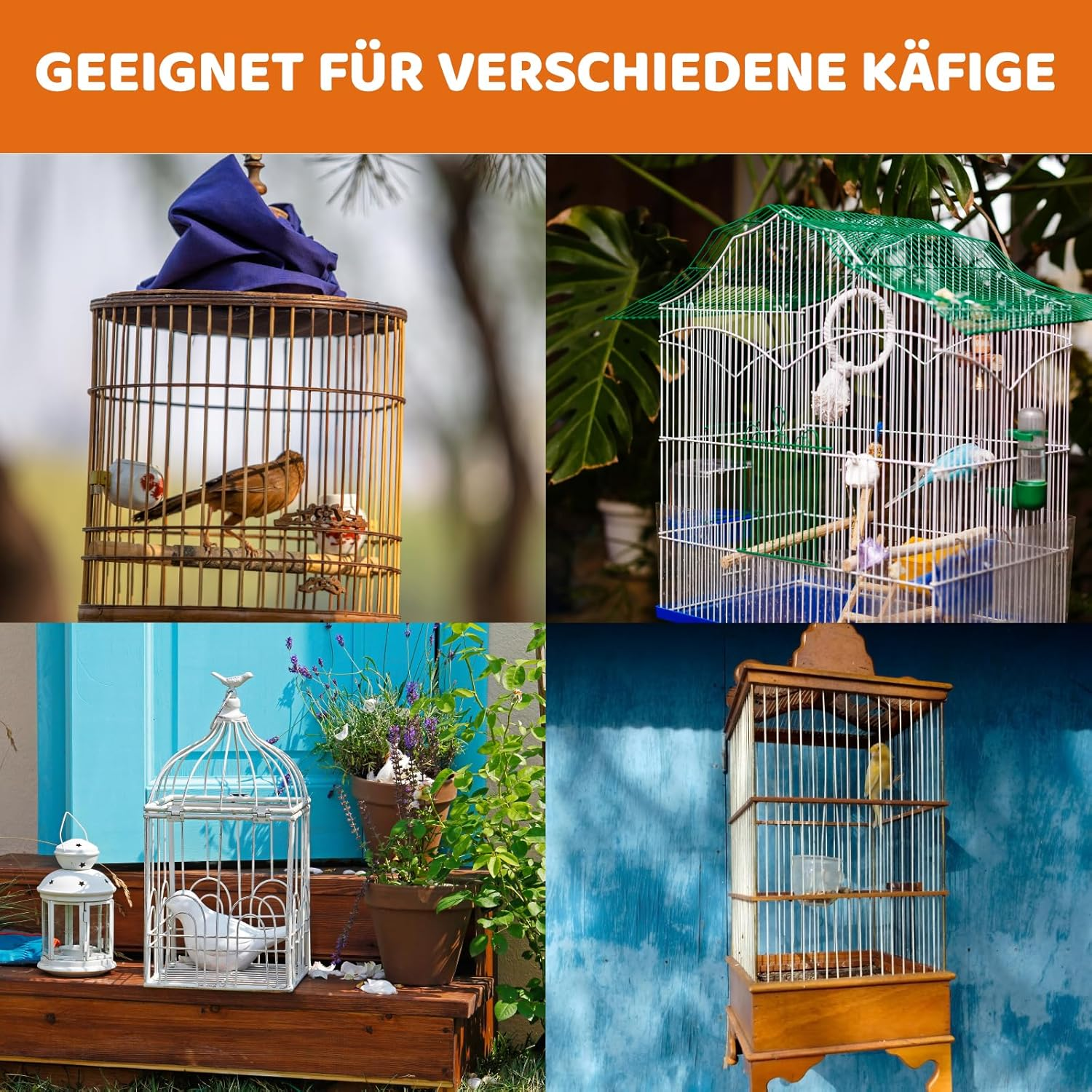 KRYMXAR Budgie Accessories, Bird Cage Cover, Set of 2, Easy to Clean image number 1