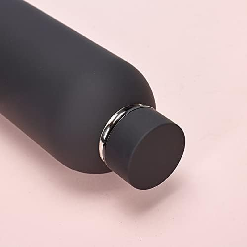 FAMKX 17Oz Stainless Steel Insulated Narrow Mouth Sports Water Bottle, Double Wall Cola Shape Thermos Vacuum Flask (500Ml, Navy) image number 2