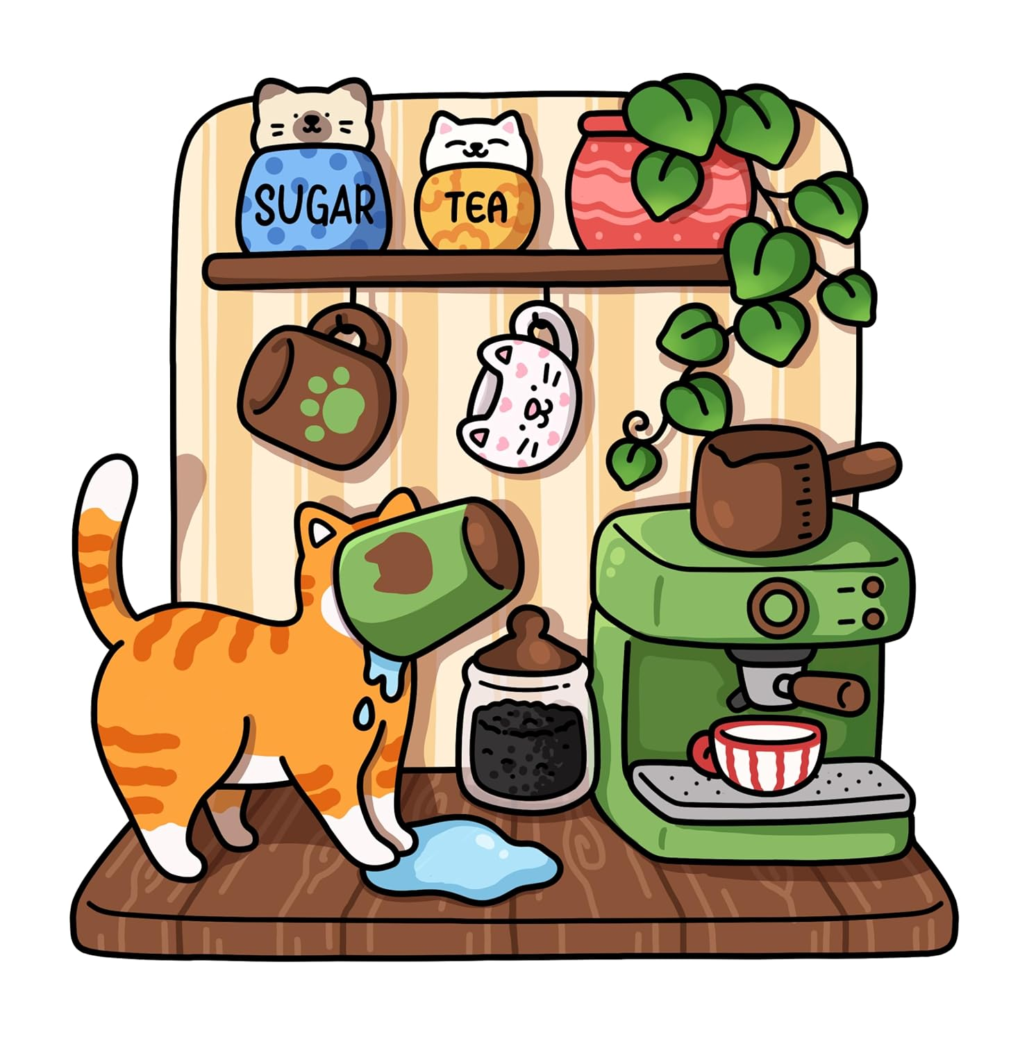 Naughty Cats: Cattitude Coloring Book for Adults and Teens image number 3