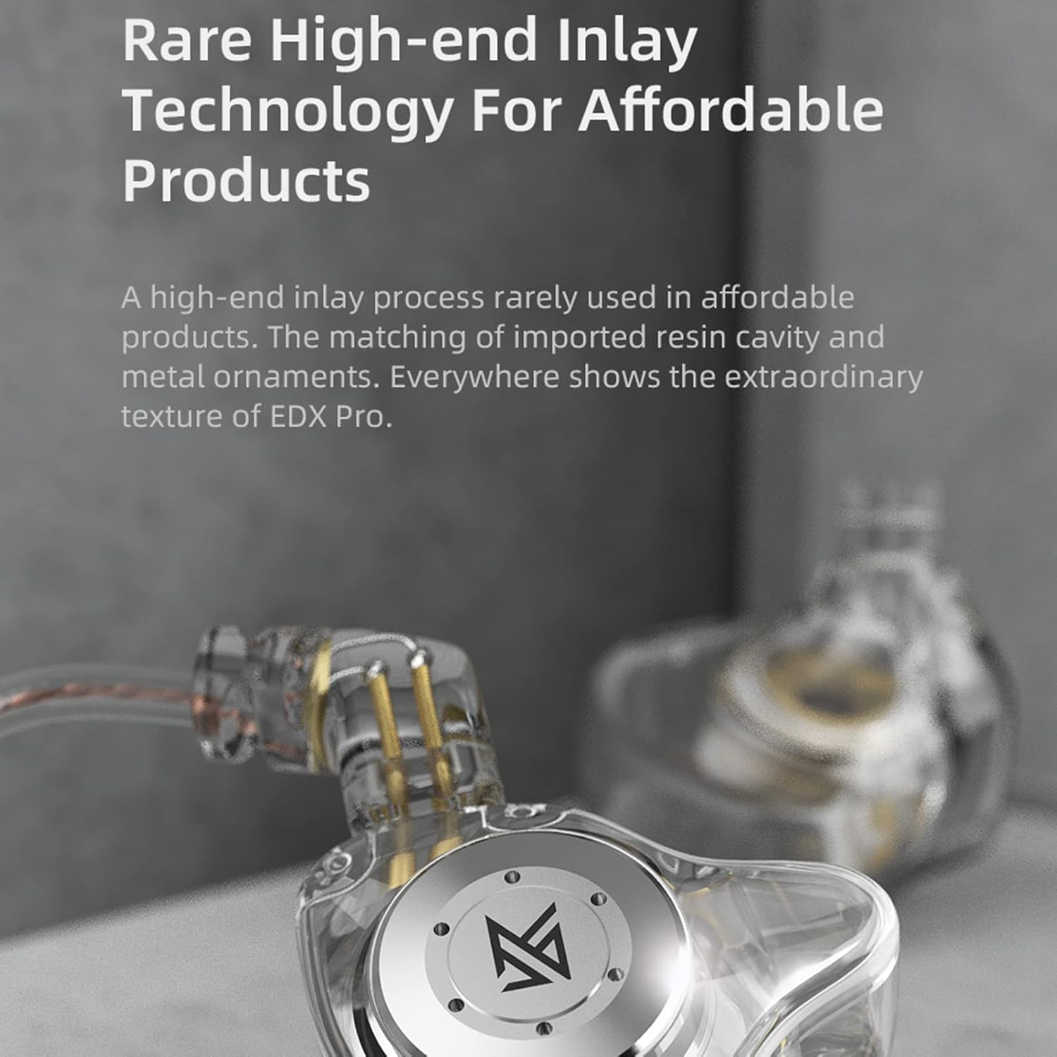 Earphone, Eacam In-Ear Stage Monitor Headphone Dual Magnetic Dynamic Unit Earphone, Shock Bass Earbuds with 0.75Mm Detachable Cable Comfortable Wired Headset (No Mic) image number 1