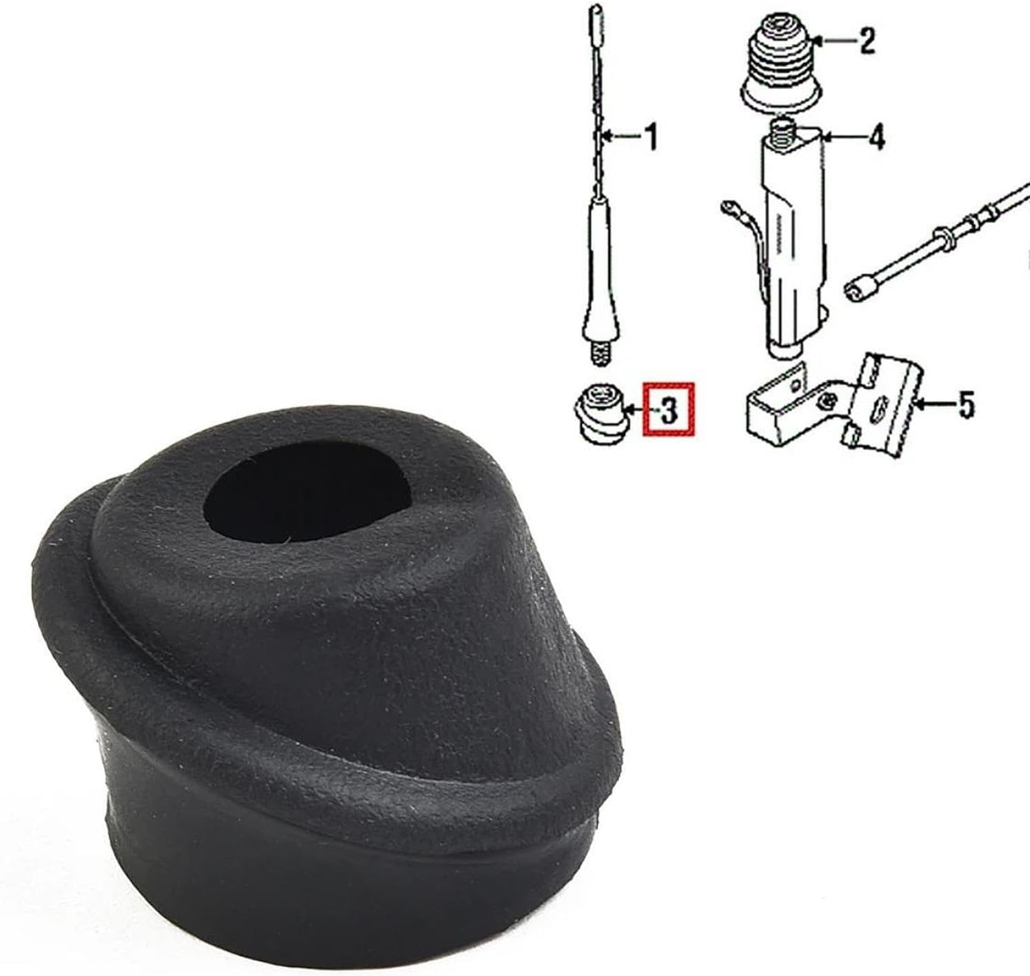 Generic Antenna Grommet Compact Sturdy Professional Replace High Performance image number 3