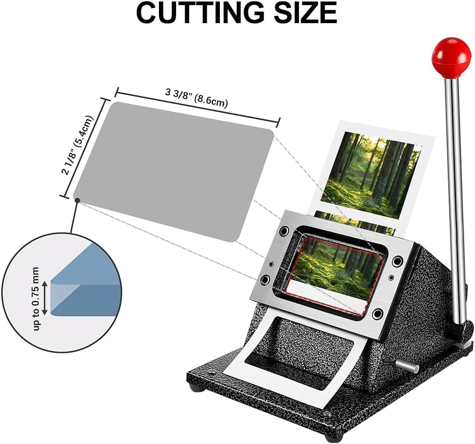 CHAOFLIGHT Business Card Cutter,Id Card Making Machine 86 * 54Mm Manual round Corner Die Cutting Heavy Duty Punch for ID, Badge, Credit, PVC, Paper Business Card image number 6