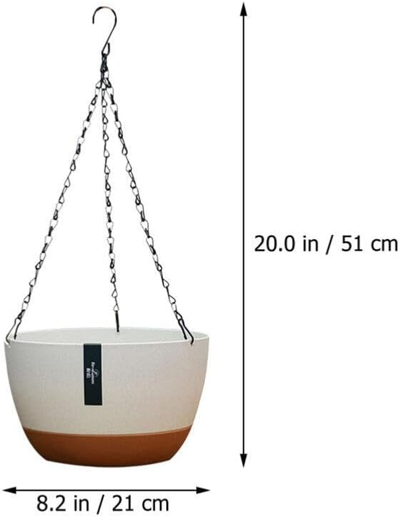 Kisangel 2 Packs Hanging Planter Pot Hanging Basket Hanging Planter Scindapsus Flowerpot for Self Watering Basket image number 1