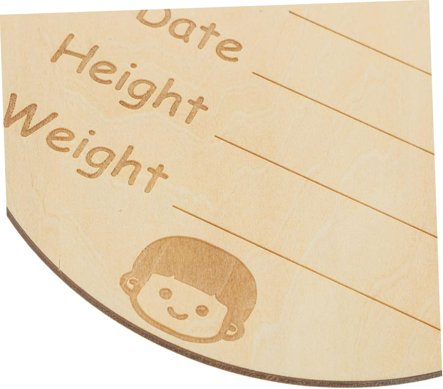 Wooden Arrival Sign round Birth Announcement Name Sign for Newborn Welcome Home Decor image number 1