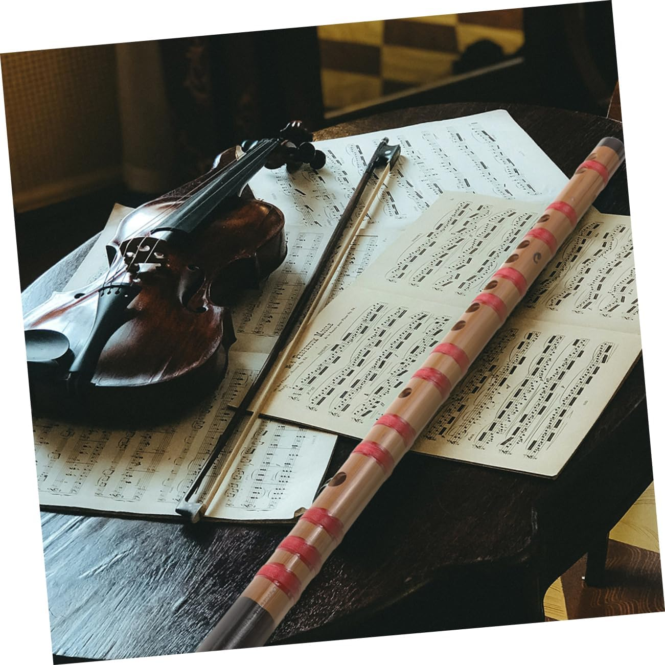 Traditional Chinese Bamboo Flute D Key Flute for Students Ethnic Musical Instrument for Beginner and Learning image number 3