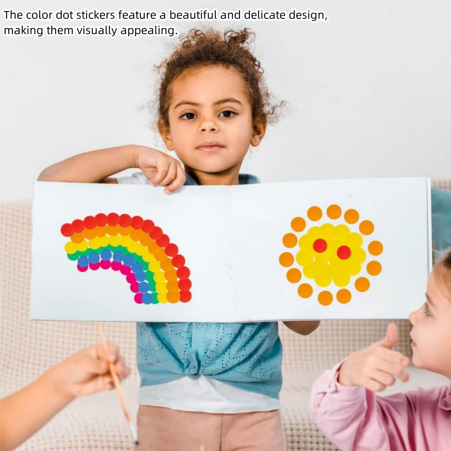 6 Rolls round Color Coding Circle Dot Labels 3000 PCS Includes Bright Yellow Green Red Pink Orange Blue(500 Labels/Roll) image number 5