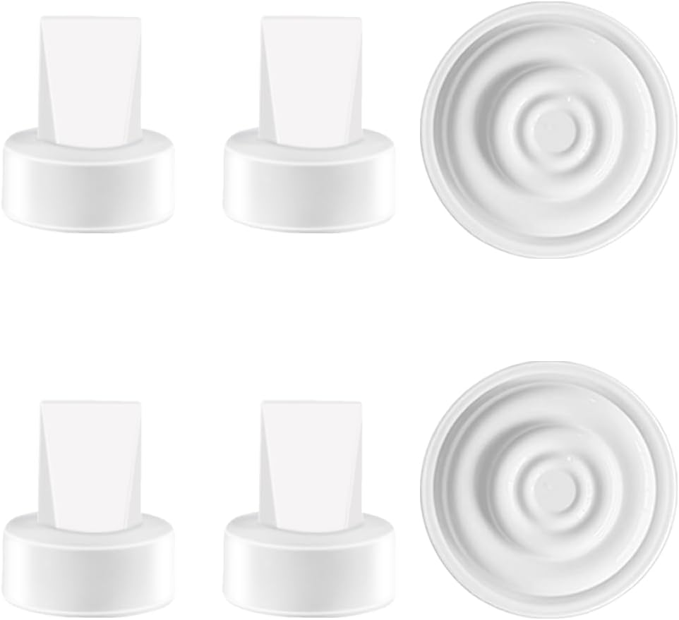 6Pcs Pump Parts Set,4Pcs Duckbill Valves and 2Pcs Silicone Membrane Replacement Parts Compatible with Spectra S1 S2 9 plus Breast Pumps image number 1