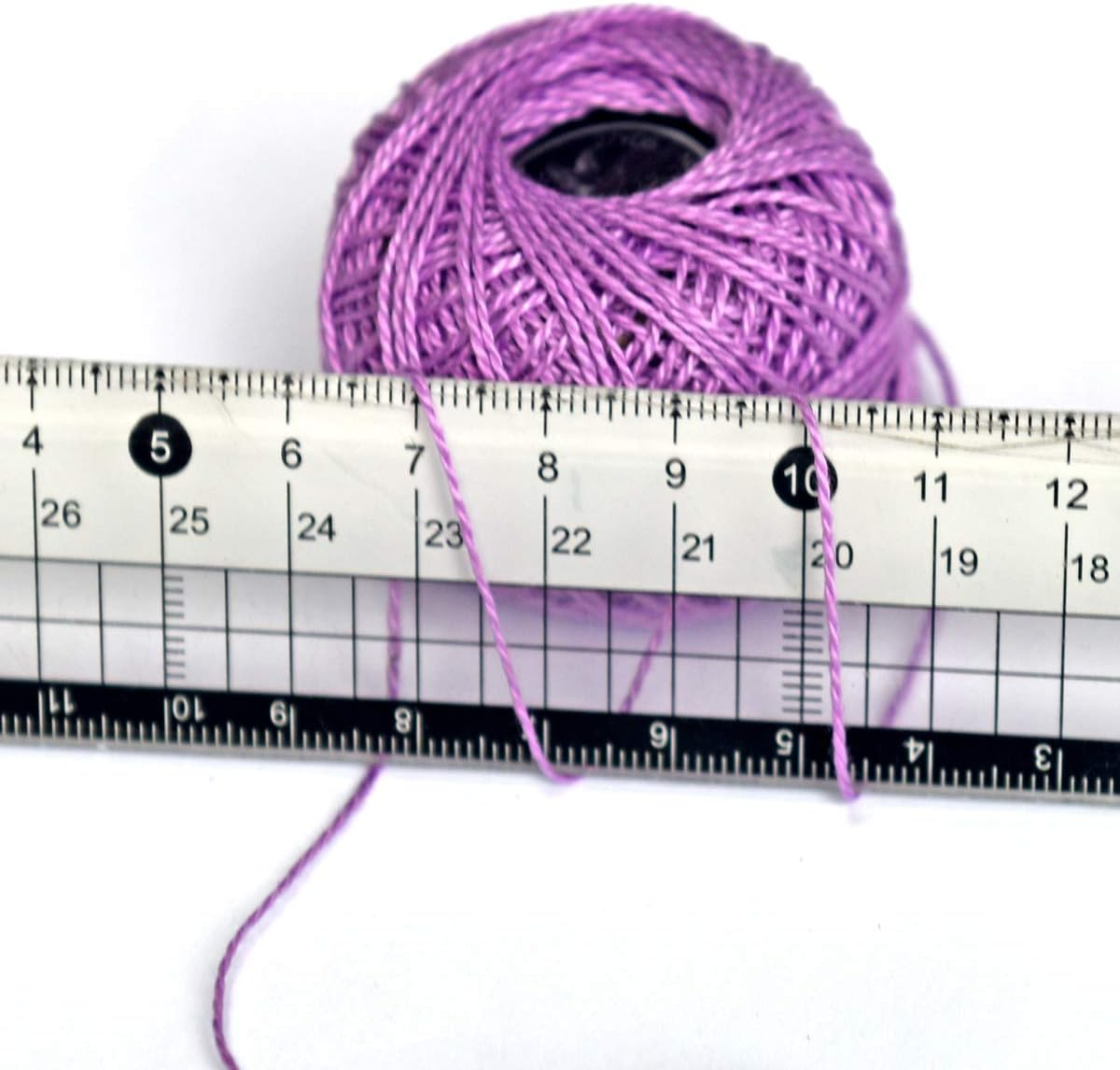 Crochet Thread Cotton Yarn Threads Balls 35 Balls Popular Rainbow Colors of Size 5 Crochet Thread 100% Long Staple Cotton Mercerized Cotton image number 3