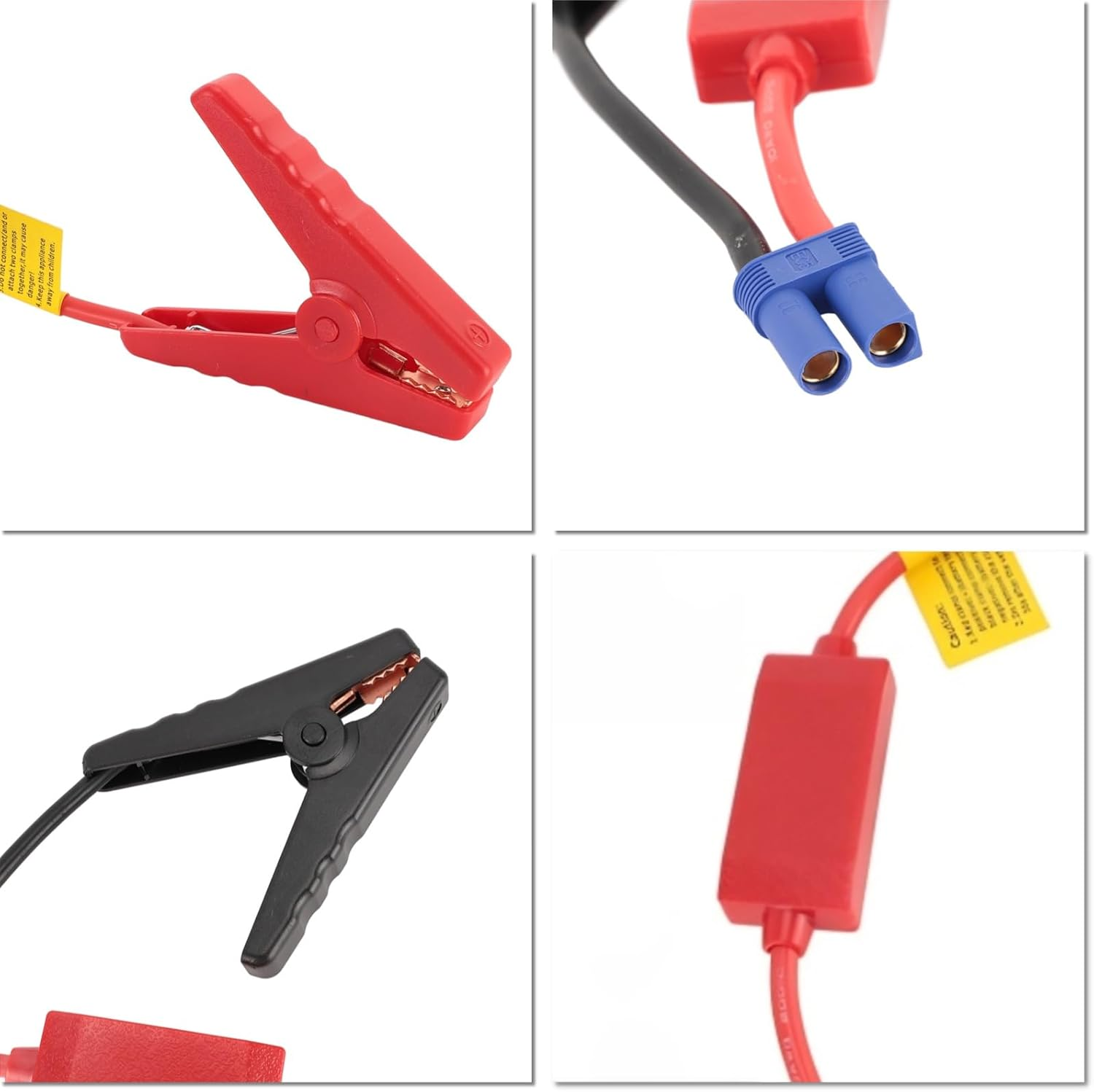 Battery Jumper Clamp, Car Starter Clamp DC12V Practical for Emergency, Car Jump Starter Clamp EC5 Male Connector, Emergency Automotive Battery Booster Jumper Clamp Cable DC12V(200A) image number 3