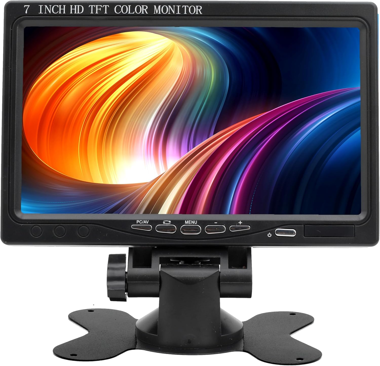 7 Inch Small HDMI Monitor 1024X600 Resolution Small 1080P Portable IPS Monitor Built-In Speakers HDMI VGA Input for Gaming CCTV Security Raspberry Pi PC (H702) - H701 image number 4