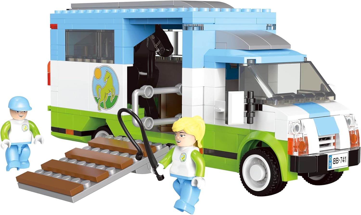 Bluebrixx Play 107743 Pizza Delivery Made of Clamping Blocks with 135 Building Elements image number 3