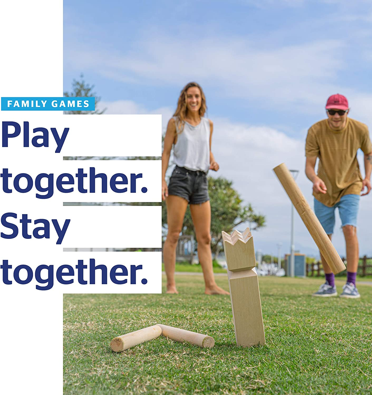 Formula Sports - Kubb - Wooden Outdoor Throwing Games for All Ages