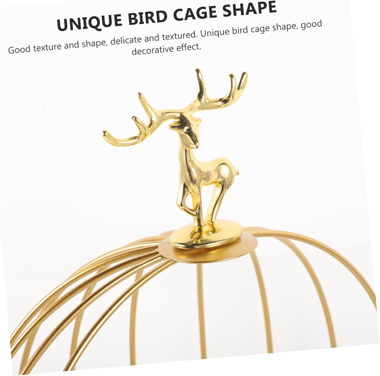 Alipis Bird Cage Makeup Organizer Rack Elegant Dresser Storage Stand for Cosmetics Perfume Skincare Unique Design for Vanity Bathroom and Bedroom Ample Space Stylish and Functional image number 3