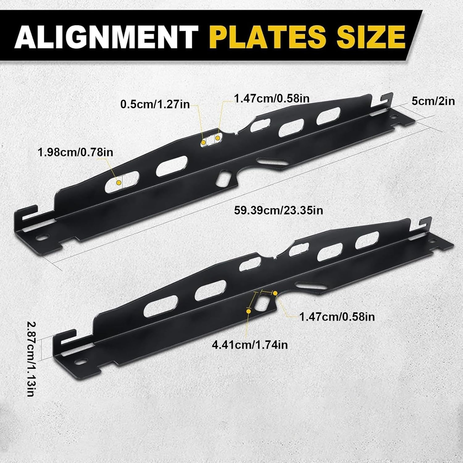 Wheel Alignment Plate Set &ndash; Heavy-Duty Automotive Measuring Boards, Quick Tire Positioning | Car Track Adjustment Tool, Repair Kit For, Trailer, Vehicle Garage Use, Rust-Resistant Angle Gauge image number 6