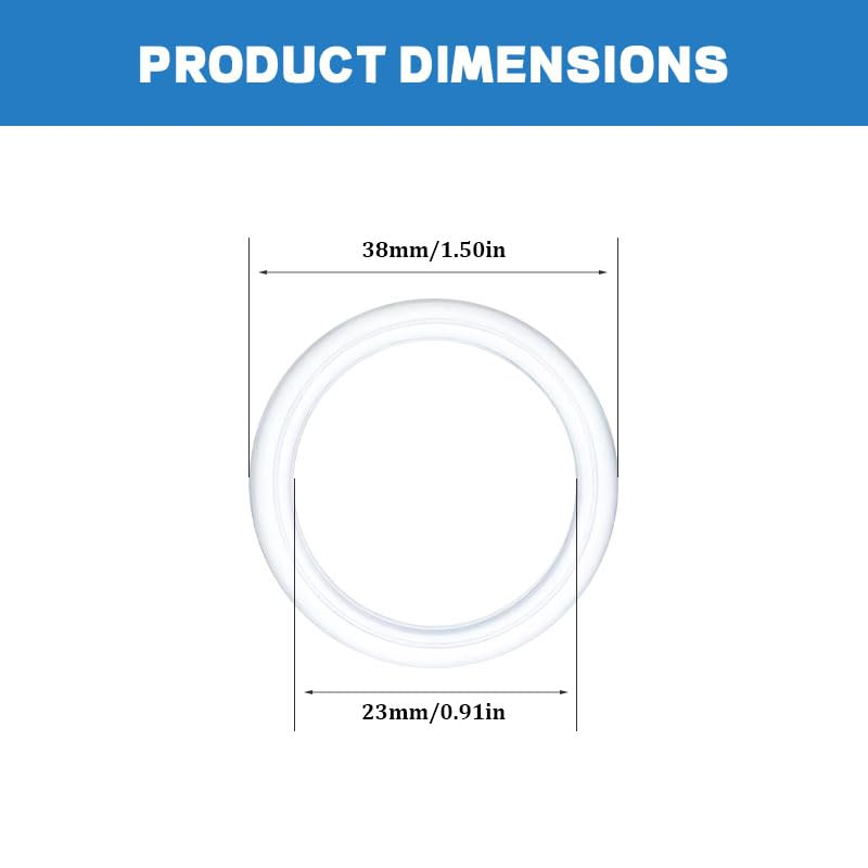 4 PCS Rubber O Rings, Rubber Washers for Faucet Sink, Bathtub Plug, Pop-Up Plug, 23Mm image number 4