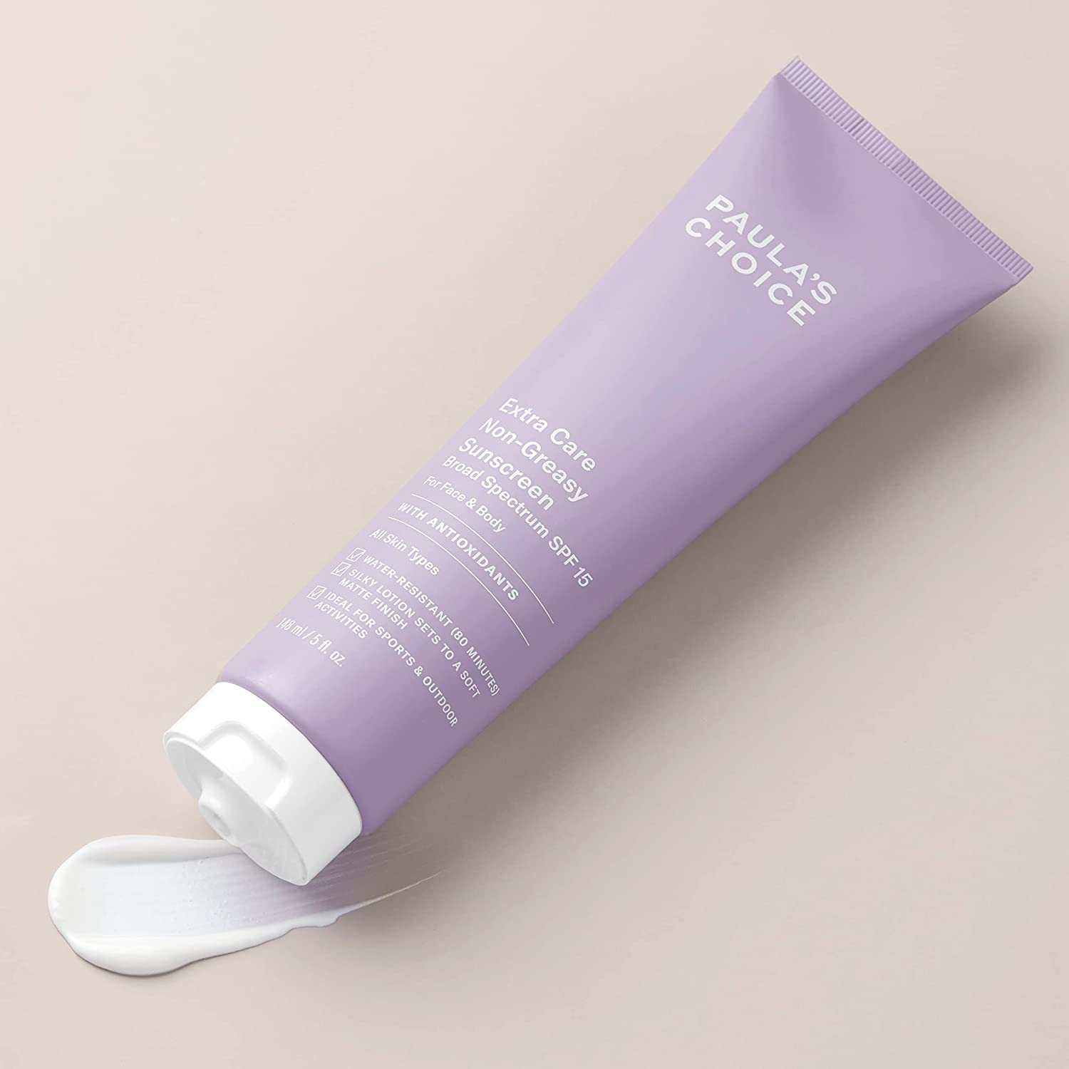 Paula'S Choice Extra Care Non Greasy, Oil Free Face & Body SPF 15, UVA & UVB Protection, Water & Sweat Resistant, 148 Ml image number 2