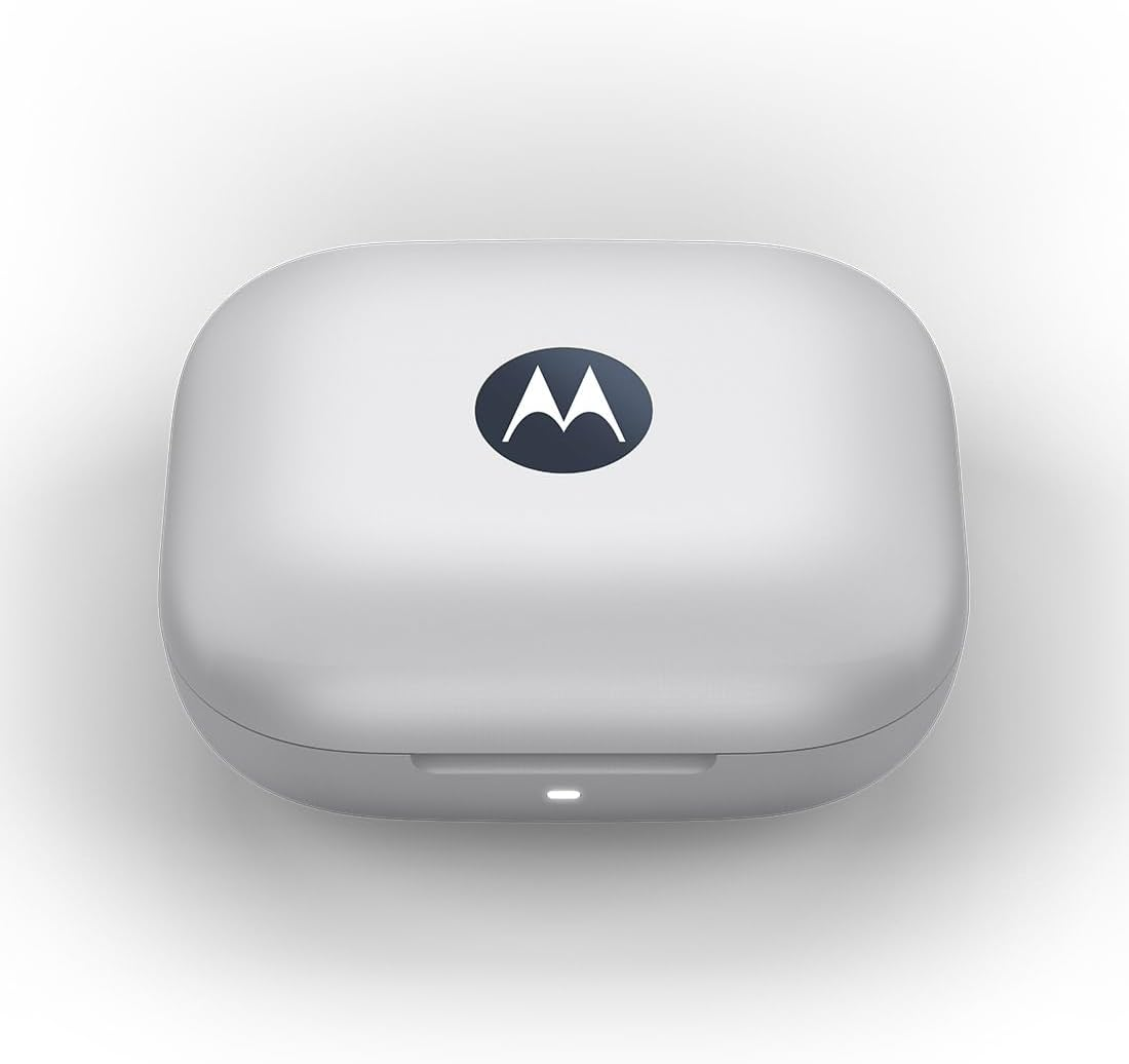 Motorola Moto Buds Blueberry Wireless Headphones, Immersive Sound with Dolby Atmos, Advanded Noise Cancellation, up to 42 Hours Battery Life, 3 Microphones and Anti-Wind Noise, Water-Repellent image number 2