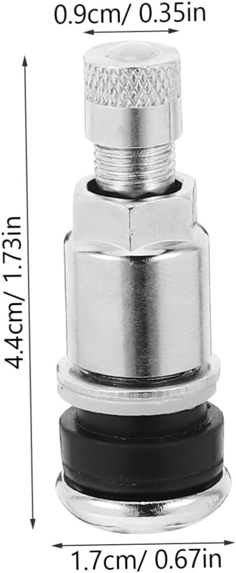 Car Tire Valve Stems Bolt-In Metal Tyre Valves Stems 10Pcs Set for Tubeless Wheels Automotive Replacement Parts Suitable for Cars and Motorbike Accessories