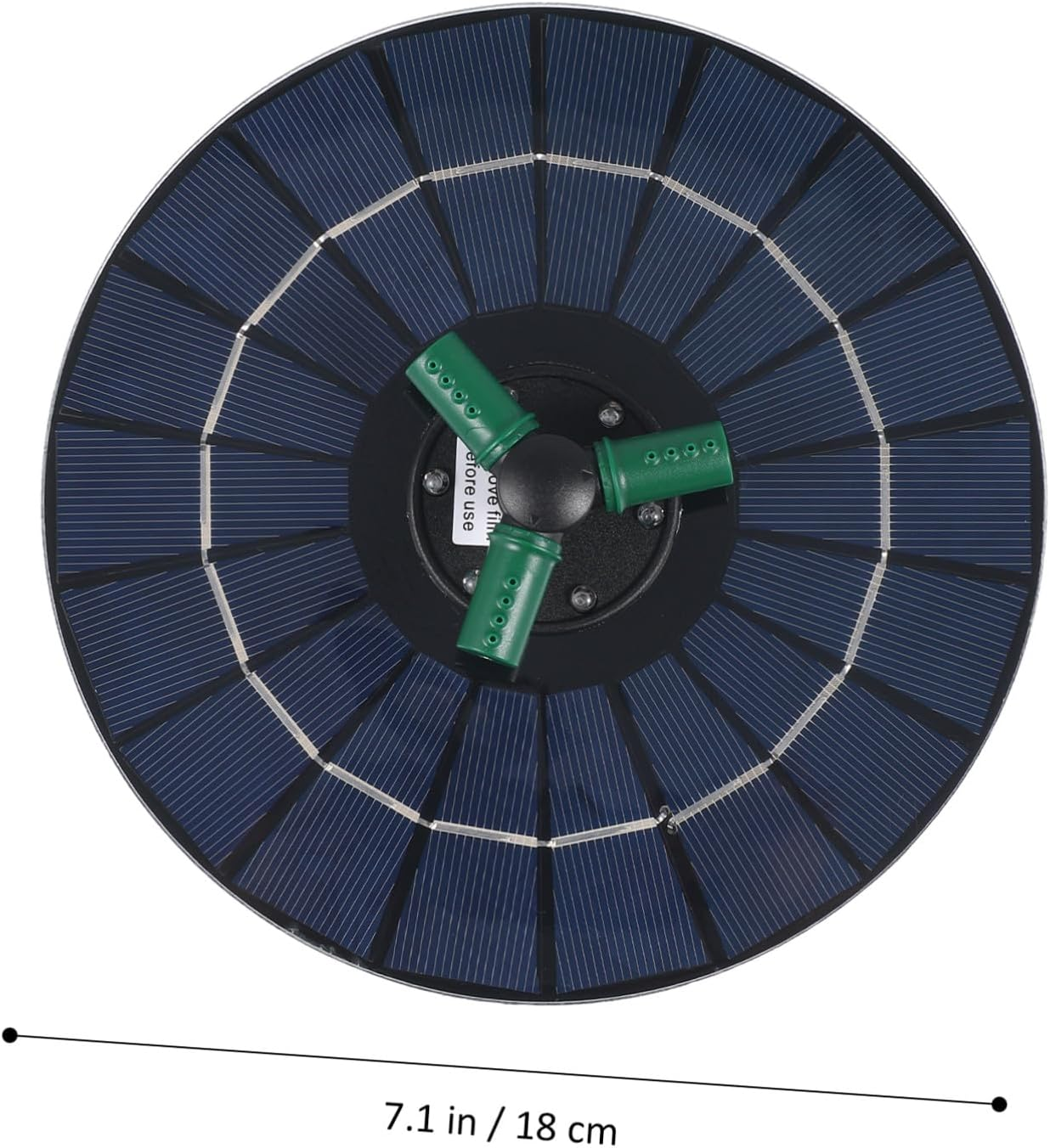 ARTIBETTER Upgraded Solar Powered Fountain Pump with LED Lights Multiple Heads Water Shortage Protection for Outdoor Garden Bird Bath and Pool Decor Battery Storage