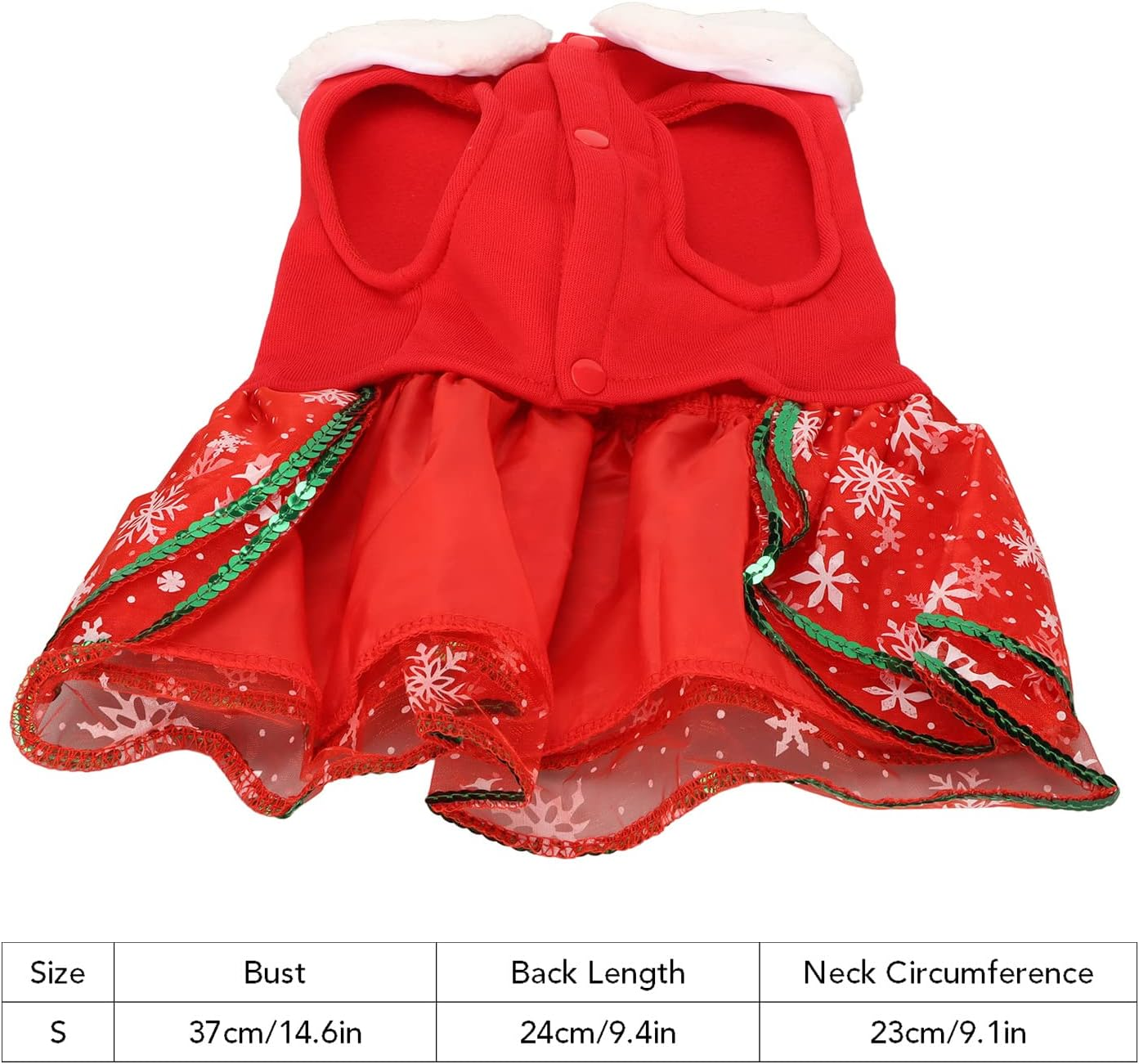 Pssopp Pet Christmas Dress Dog Christmas Outfit Innovative Elk Bow Knot Pet Costume Pet Christmas Costume for Small Dogs and Cats S image number 2