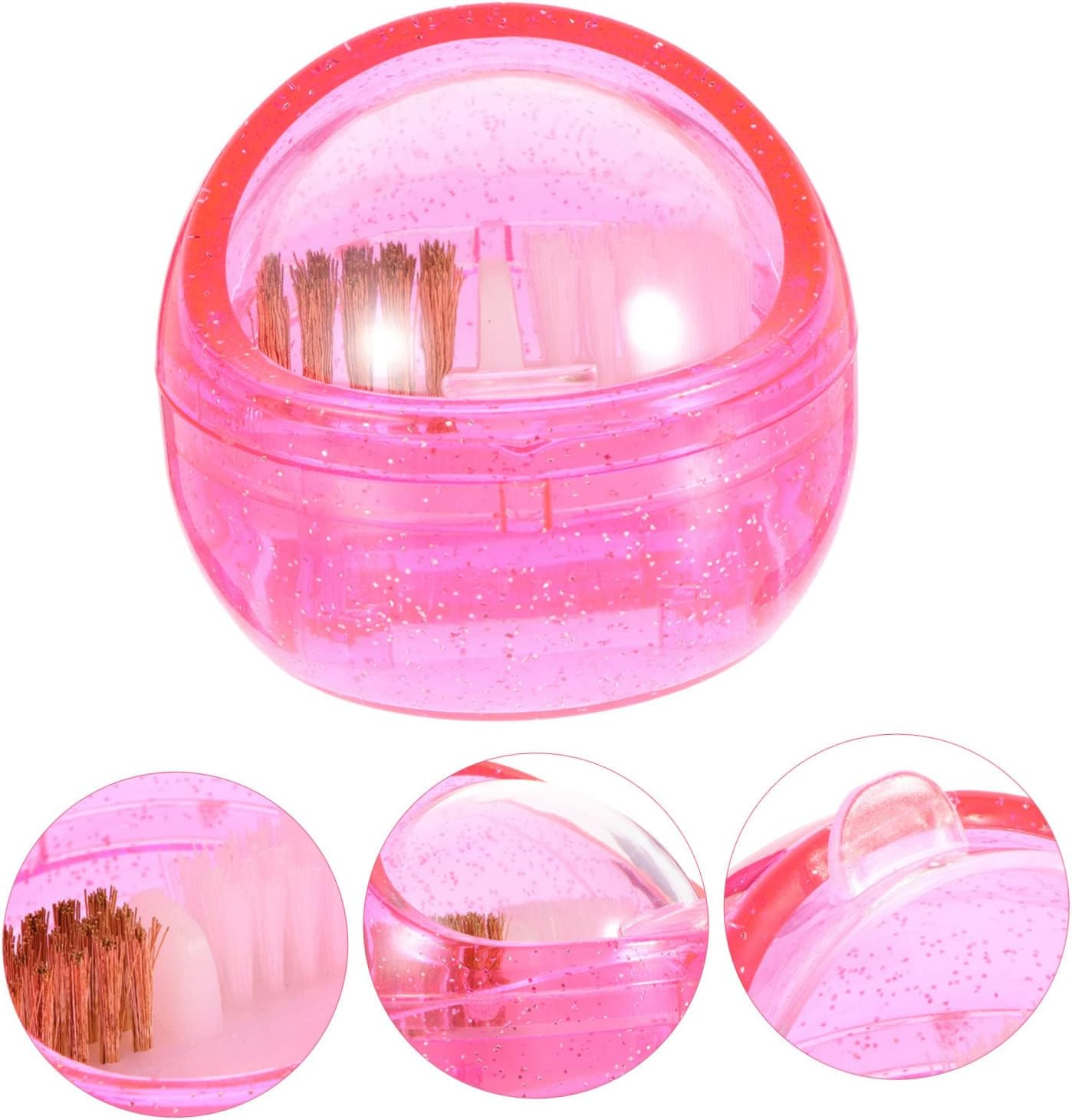 Baluue Nail Drill Cleaning Brush Set 3-Piece Nail Art Brush Kit for Manicure Soft Hard Bristles for Home Salon image number 3