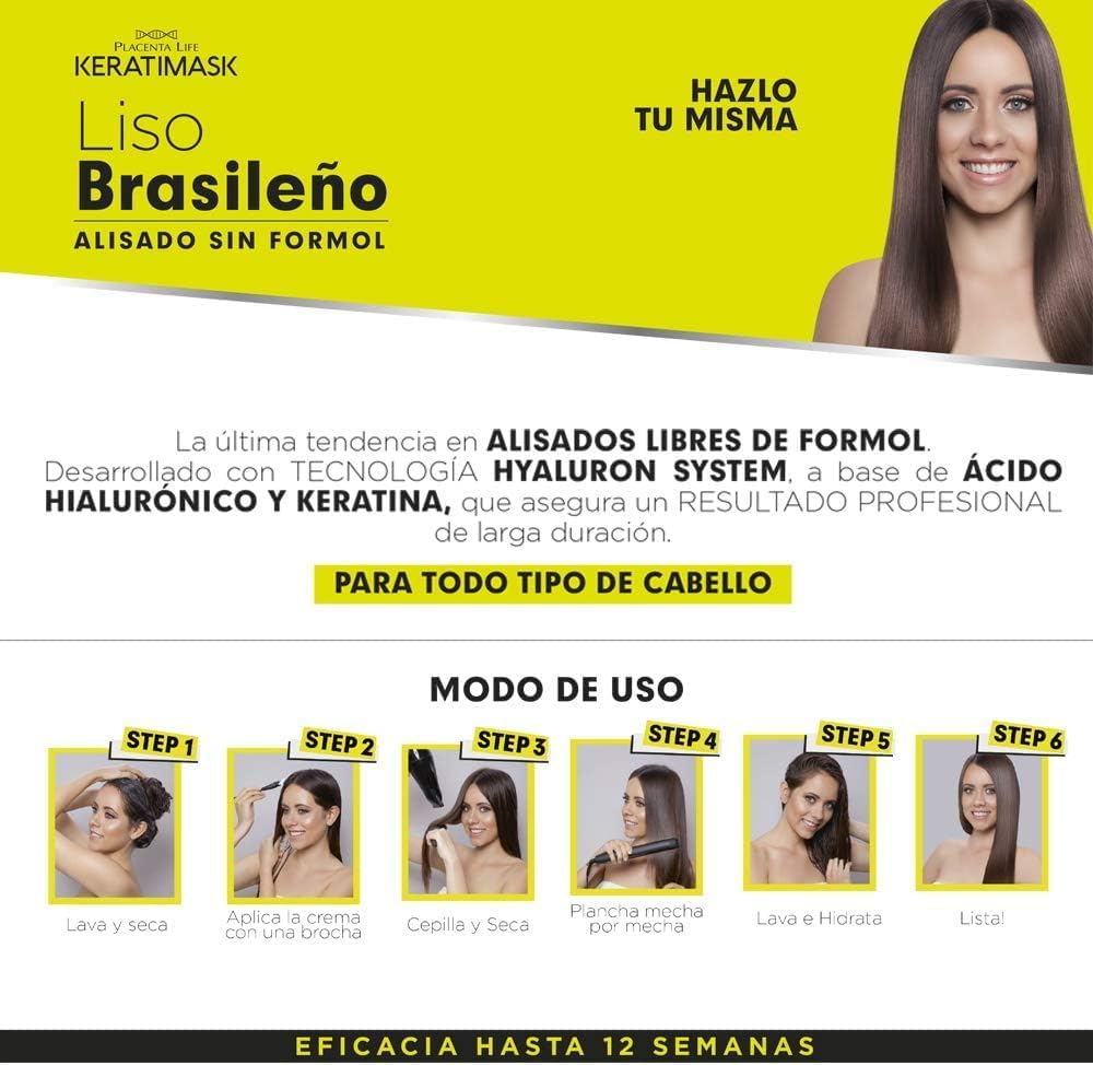 Be Natural - Brazilian Keratimask Straightening Kit - Long Lasting Professional Results image number 1